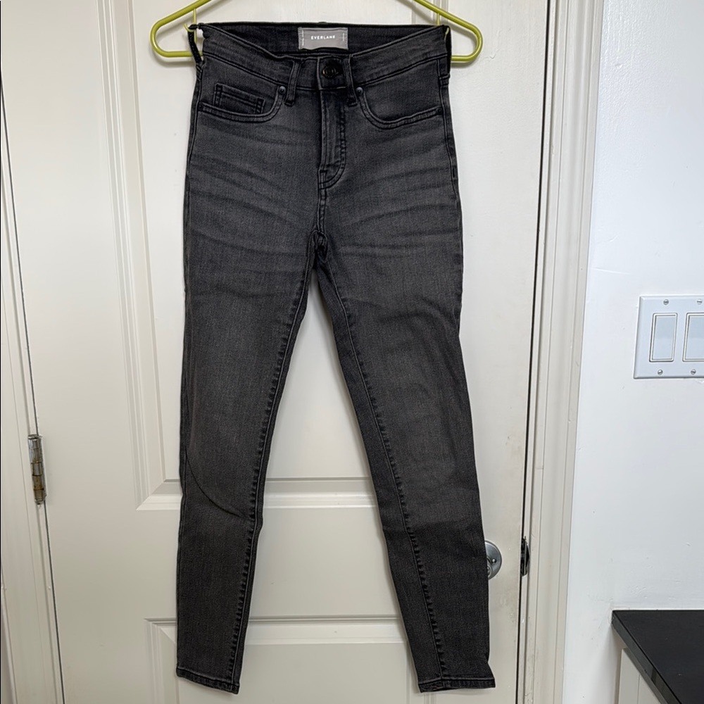 Everlane Gray Ankle Cropped Jeans with Smooth Finish